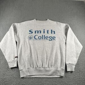 Vtg JanSport Sweatshirt Mens XL Gray Smith College Fleece Crewneck Made USA 90's